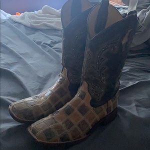 Ferrini Cowboy Boots Patchwork